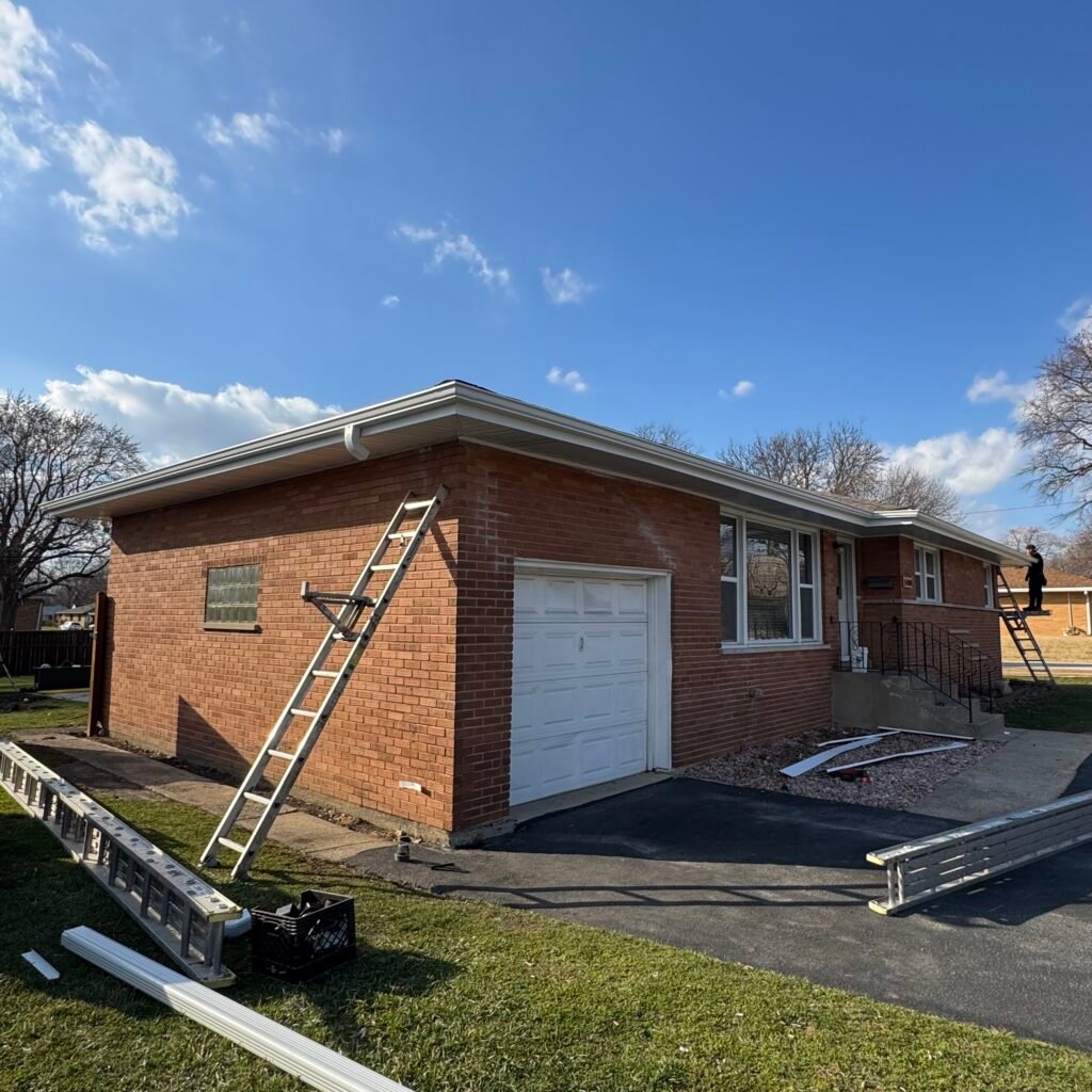 Seamless gutter replace